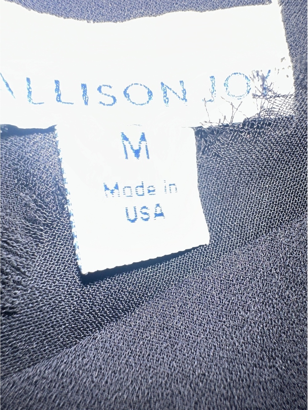 (5)Allison Joy Black Lace Trim Camisole Tank Top Medium - Picture 3 of 3